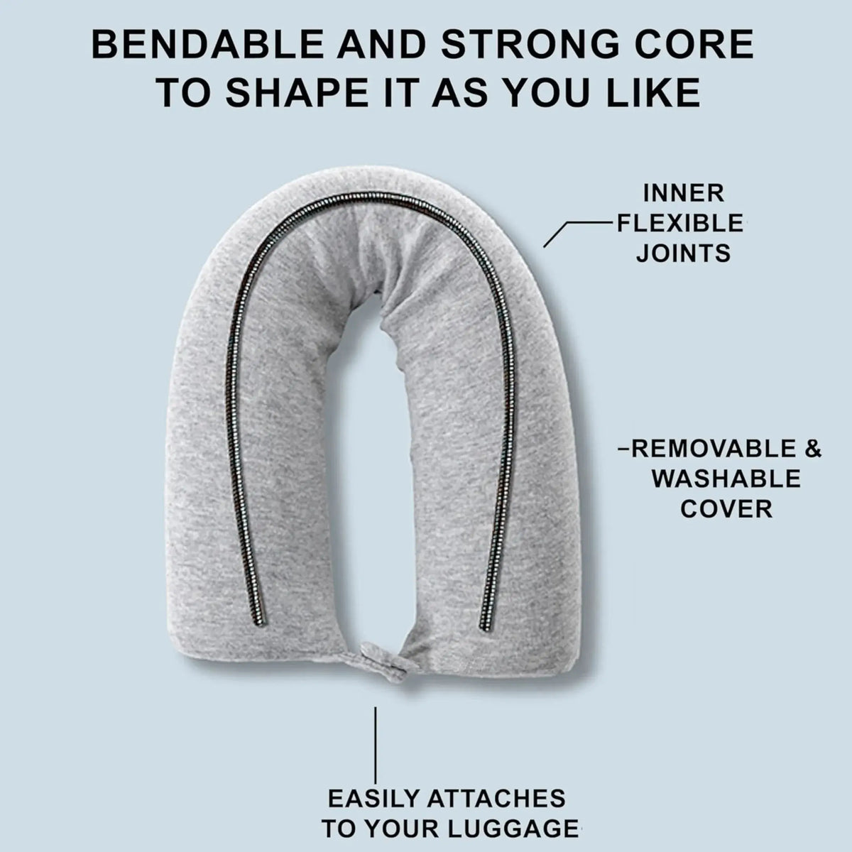 Slumblr® Bendable U-Shaped Travel Pillow