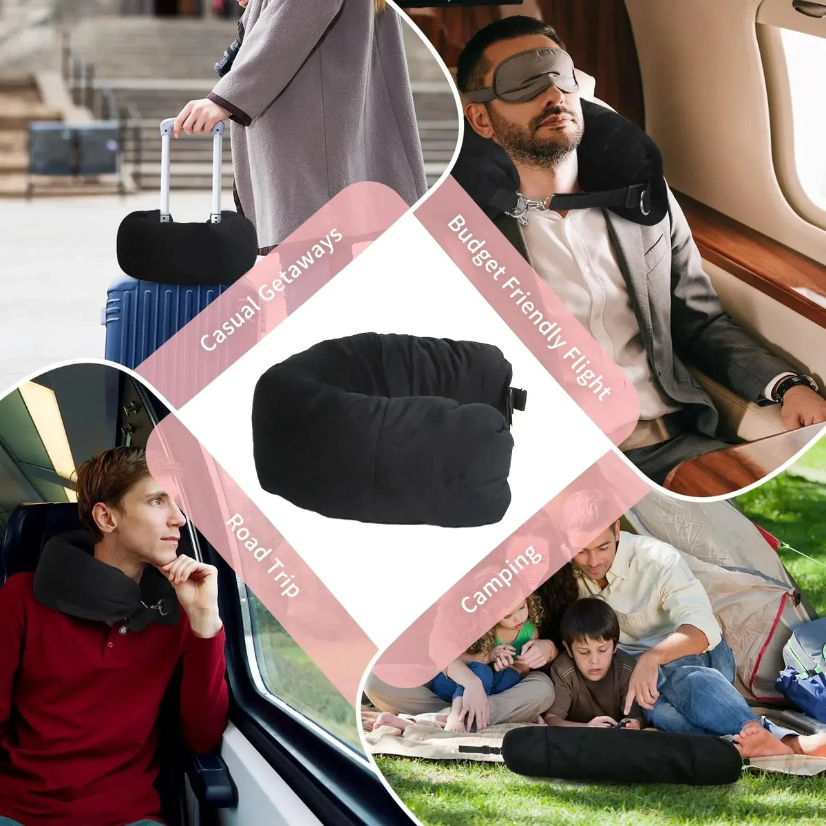 Slumblr® Fillable Travel Neck Pillow