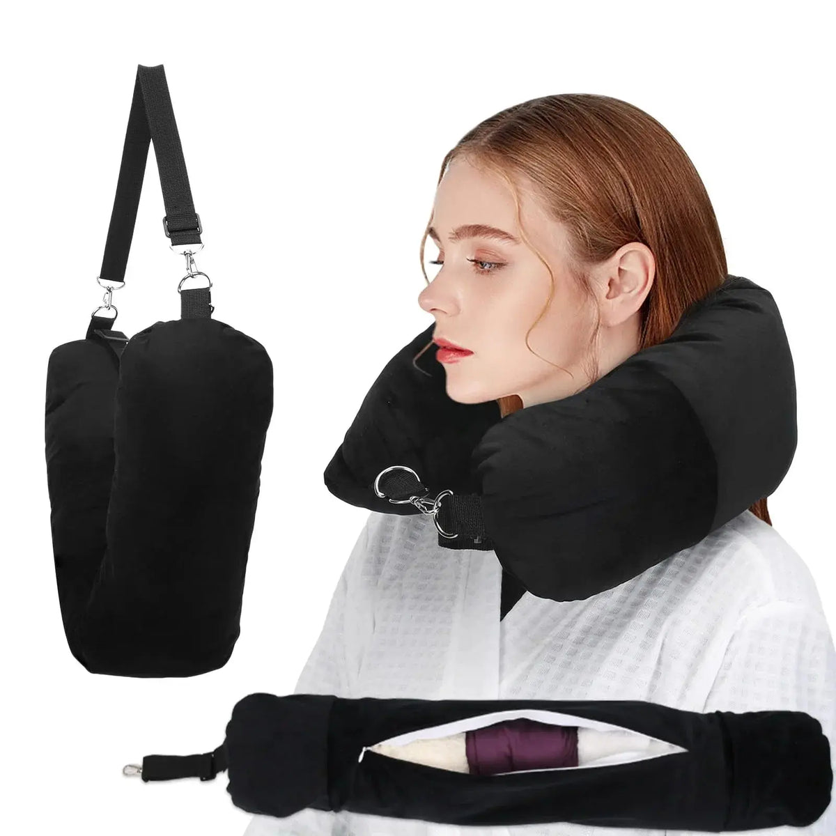 Slumblr® Fillable Travel Neck Pillow