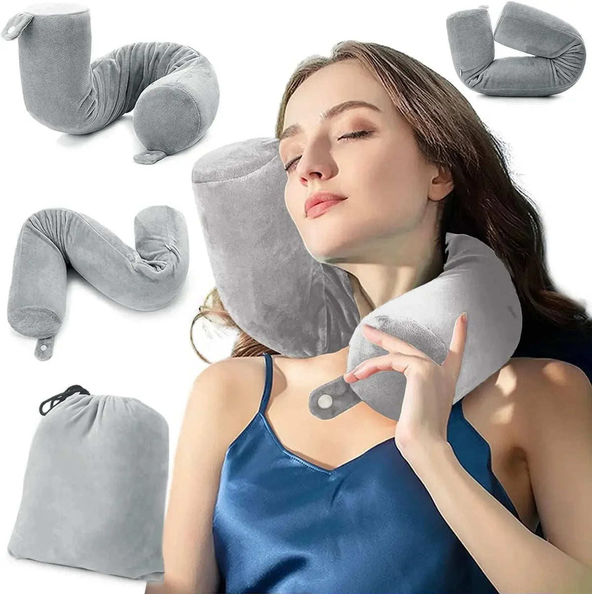 Slumblr® Bendable U-Shaped Travel Pillow