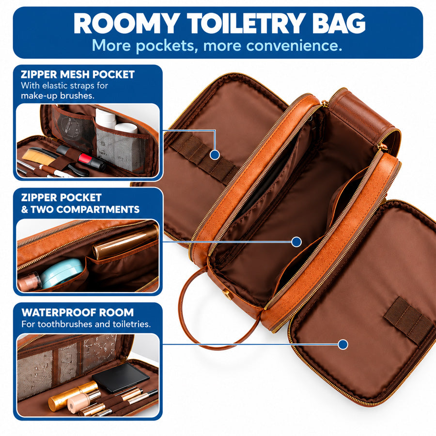 Journesy™ Multi Pocket Toiletry Bag