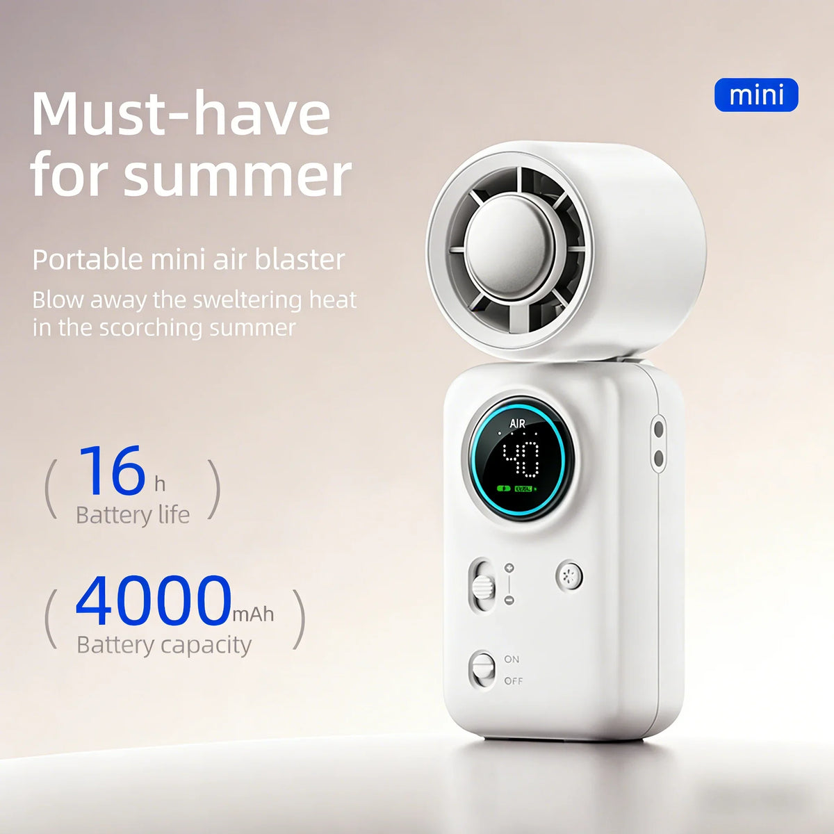 Goodinary® 100-Speed Mini Cooling Fan
