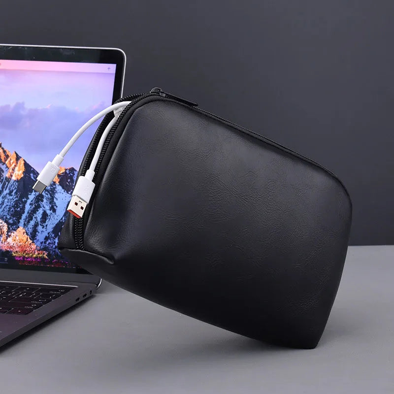 New Portable Wire USB Organizer Bag Travel Earphone Powerbank Data Lines Storage Pouch Large Capacity Mouse Cable Bag