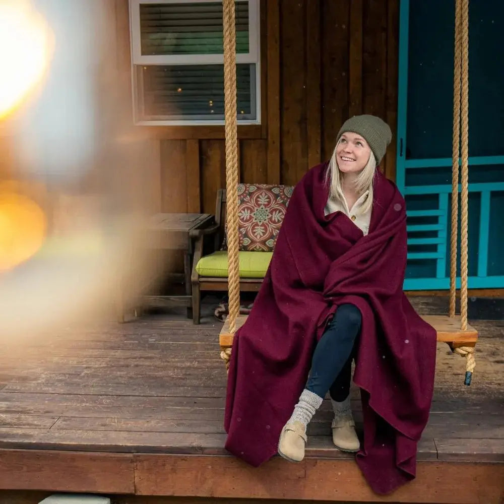 Goodinary® Winter Wool Outdoor Blanket